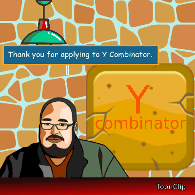 Toonclip - Y-combinator acceptance email